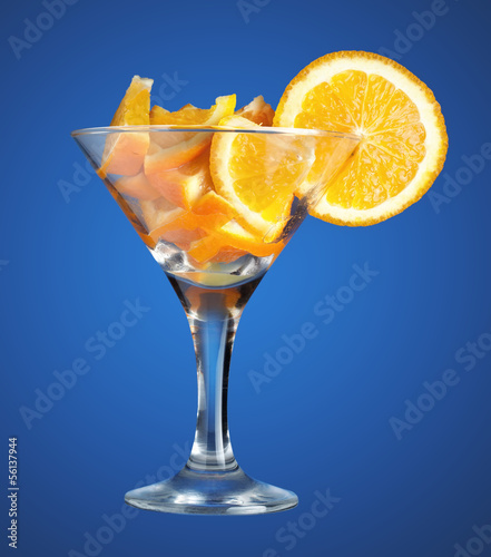 Photo: martini glass with orange martini glass with orange