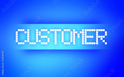 Illustration: CUSTOMER BLUE CUSTOMER BLUE