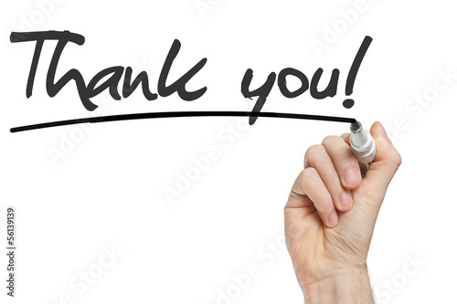 Photo: Hand writing Thank You Hand writing Thank You
