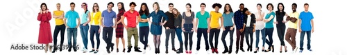 Photo: Collage of casual young cheerful people Collage of casual young cheerful people
