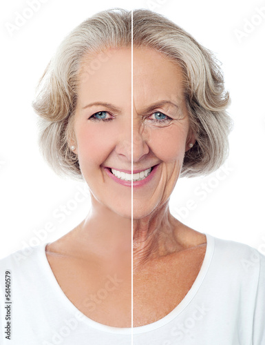 Photo: Portrait of a happy senior lady Portrait of a happy senior lady