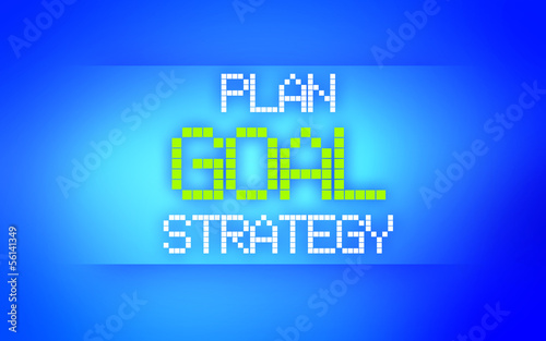 Illustration: GOAL BLUE GOAL BLUE