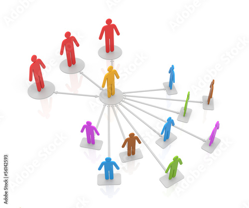 Illustration: Business scheme. Leadership Business scheme. Leadership
