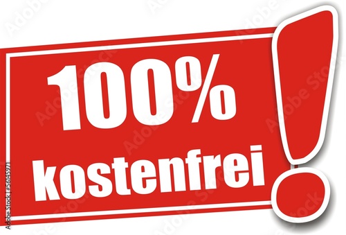 Vector: étiquette 100% kostenfrei étiquette 100% kostenfrei