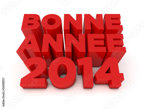 Illustration: New year 2014 3d render New year 2014 3d render
