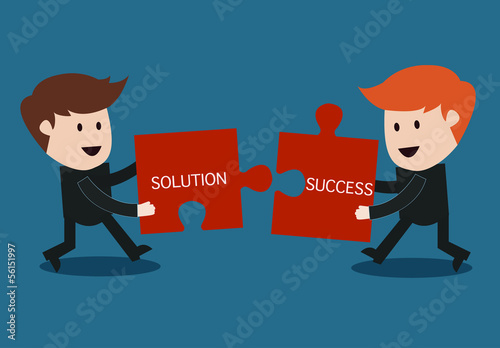 Vector: concept of teamwork jigsaw puzzle concept of teamwork jigsaw puzzle