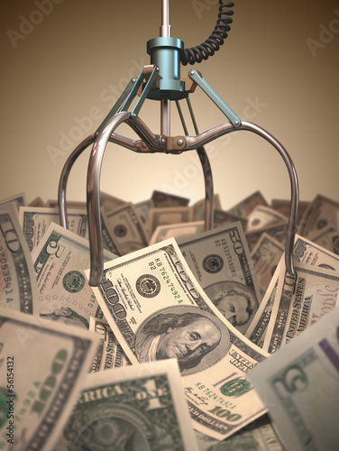 Photo: Dollar Grabber Game Dollar Grabber Game