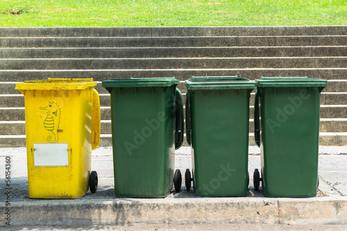 Photo: Diversity of recycle bins Diversity of recycle bins