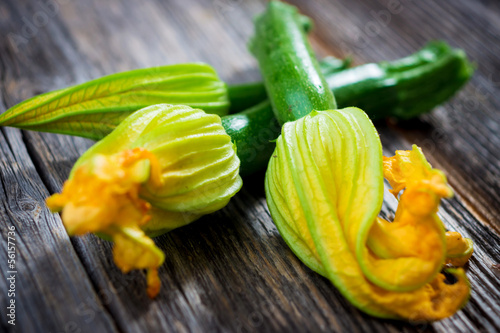 Photo: Zucchini with flowers Zucchini with flowers