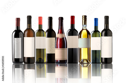 Photo: Group of nine bottles Group of nine bottles