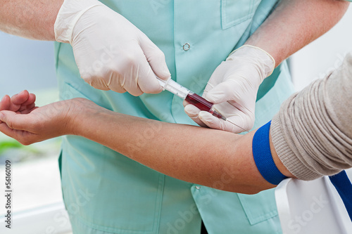 Photo: Blood collection Blood collection