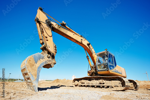 Photo: excavator loader at work excavator loader at work