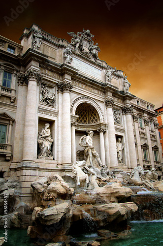 Photo: Rome,Italy,Trevi fountain,fontana di Trevi Rome,Italy,Trevi fountain,fontana di Trevi