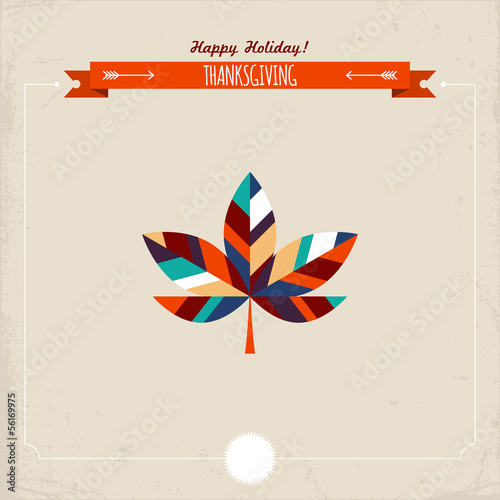 Vector: Thanksgiving greeting card design Thanksgiving greeting card design