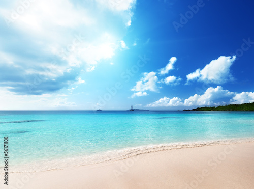 Photo: Anse Lazio beach at Praslin island, Seychelles Anse Lazio beach at Praslin island, Seychelles