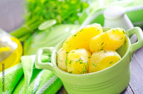 Photo: boiled potato boiled potato