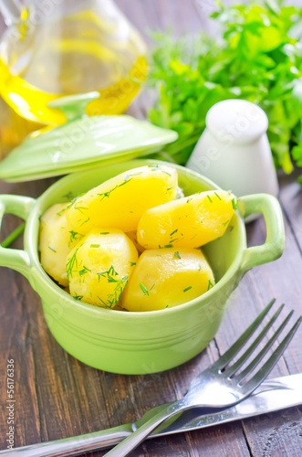 Photo: boiled potato boiled potato