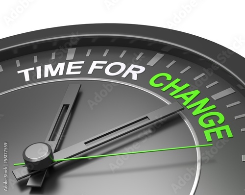 Illustration: time for change time for change