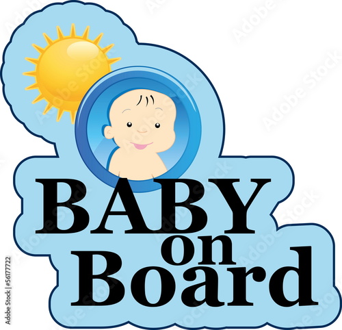 Vector: Baby on board sign Baby on board sign