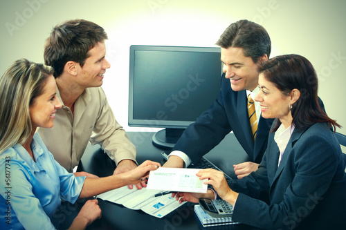 Photo: Group of business people. Group of business people.