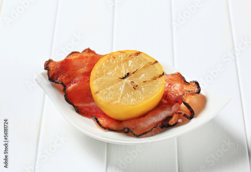Photo: Grilled bacon and lemon Grilled bacon and lemon
