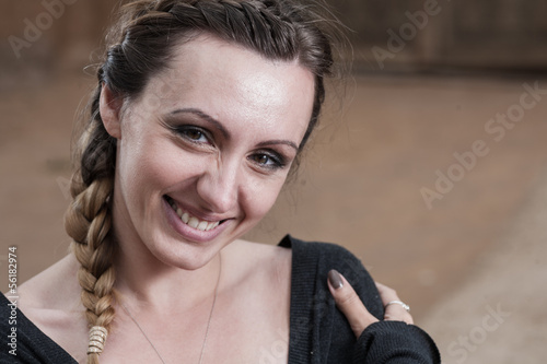Photo: portrait of the pretty brown haired women portrait of the pretty brown haired women