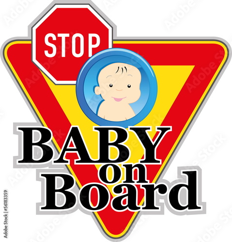 Vector: Baby on board sign Baby on board sign