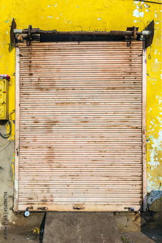 Photo: closed shops on the Hindi day of rest closed shops on the Hindi day of rest