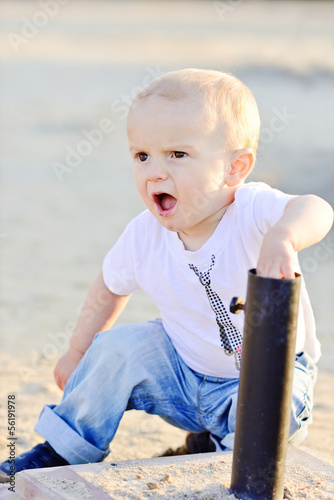 Photo: curious baby boy curious baby boy