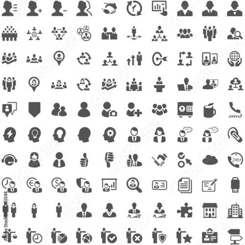 Vector: Webicons - Business People Work Webicons - Business People Work