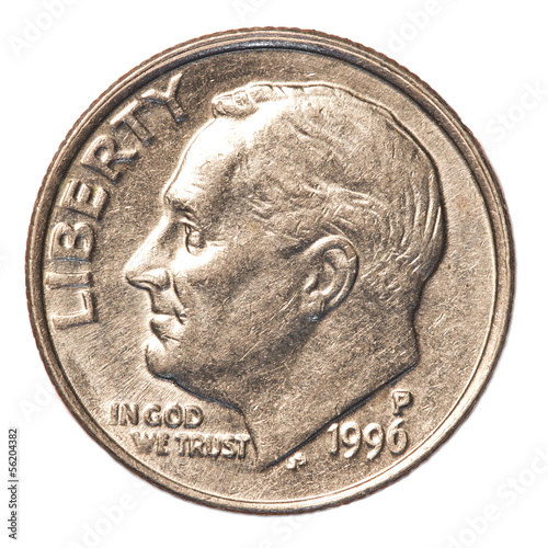 Photo: American one Dime coin American one Dime coin
