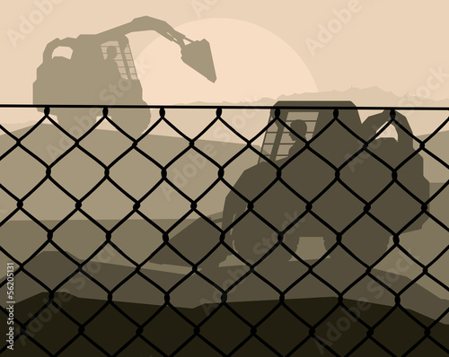Vector: Front loader vector abstract background concept Front loader vector abstract background concept