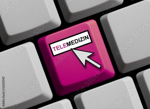 Illustration: Telemedizin online Telemedizin online