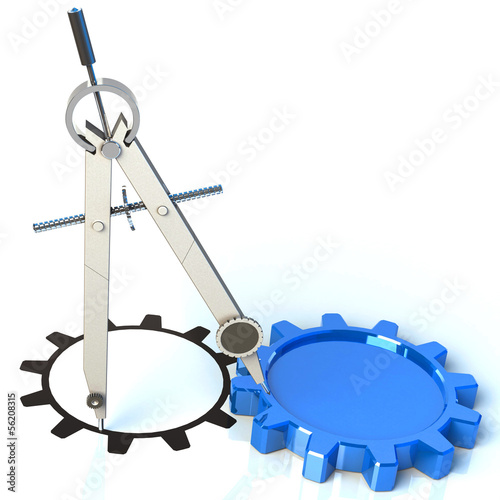Illustration: Zirkel Konstruktion Zirkel Konstruktion