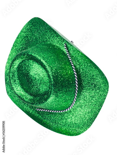 Photo: Green Carnival Hat Isolated Green Carnival Hat Isolated