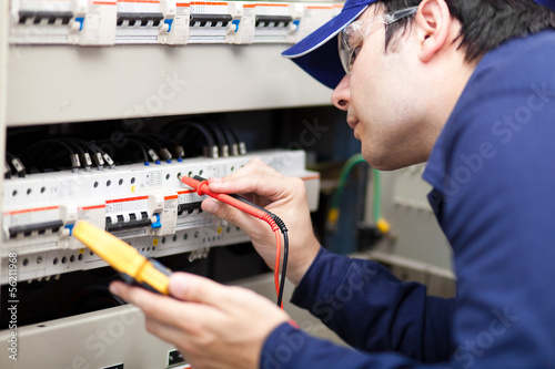 Photo: Electrician at work Electrician at work