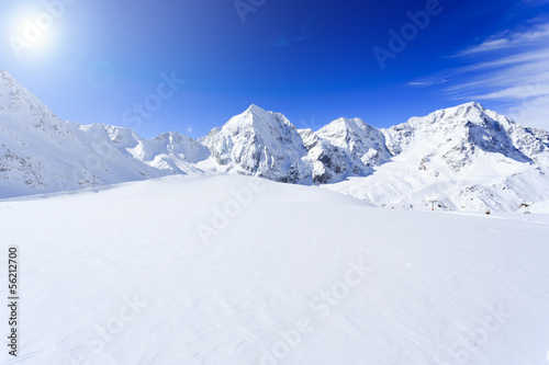 Photo: Snow-capped peaks of the Italian Alps Snow-capped peaks of the Italian Alps