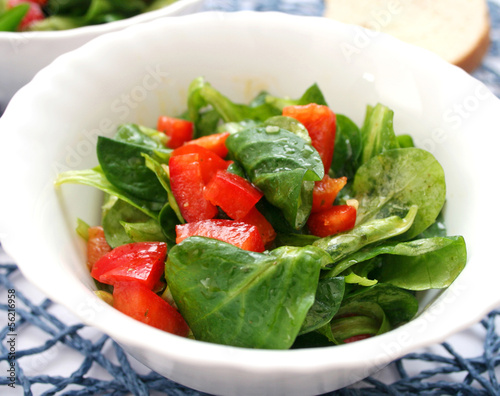 Photo: Feldsalat mit Paprika Feldsalat mit Paprika