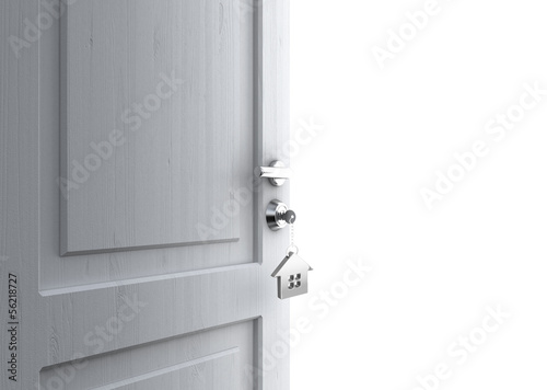 Illustration: opened door opened door