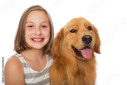 Photo: Dog and child Dog and child