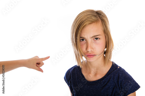 Photo: bully teasing a child bully teasing a child