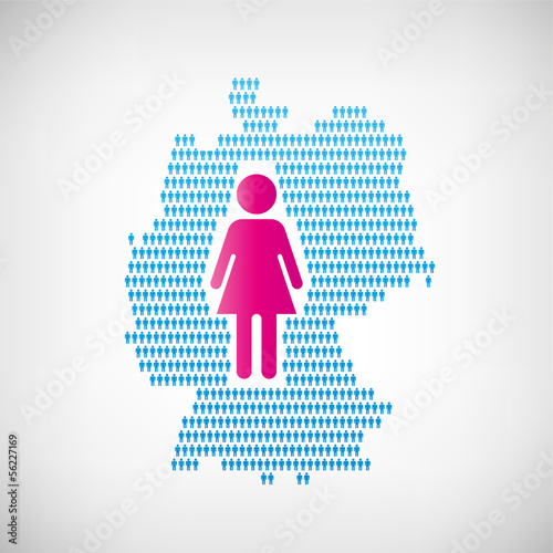 Vector: Frauenquote Frauenquote