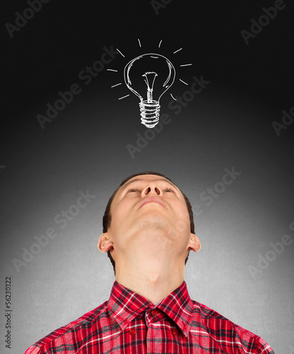 Photo: Businessman Looking Upwards Businessman Looking Upwards