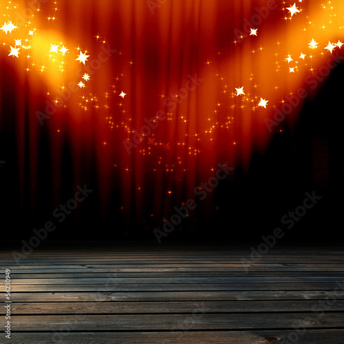 Illustration: movie curtain movie curtain