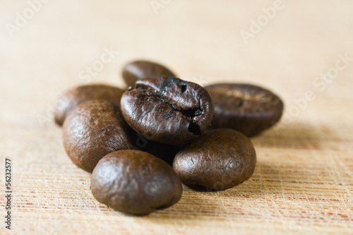 Photo: Coffee on grunge wooden background Coffee on grunge wooden background
