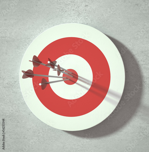 Illustration: darts target darts target