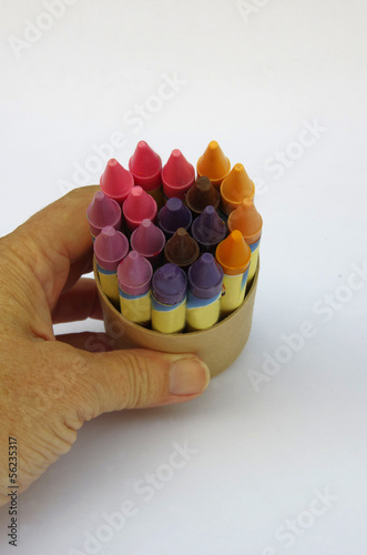 Photo: Bunte Wachsstifte anbieten Bunte Wachsstifte anbieten