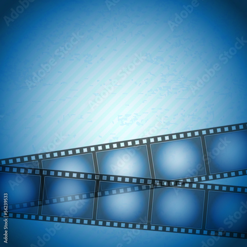 Vector: filmstrip blue background filmstrip blue background
