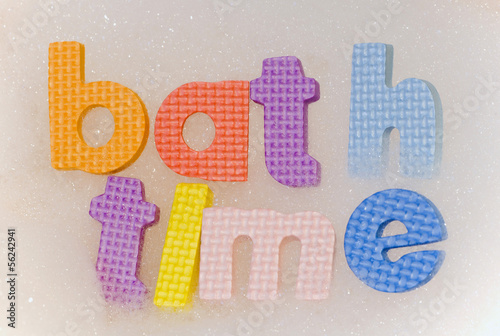 Photo: Bath time foam letters Bath time foam letters