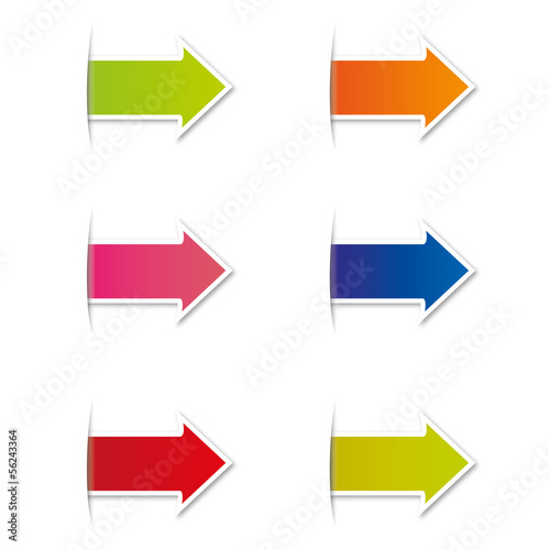 Vector: Bunte Pfeile Angebot Bunte Pfeile Angebot